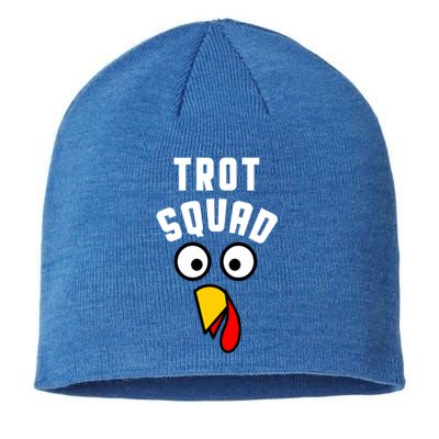 Funny Marathon Thanksgiving 5k Running Turkey Trot Squad Gift Sustainable Beanie