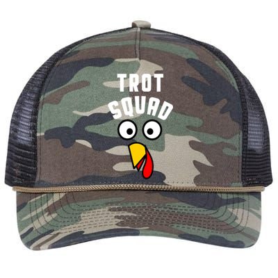 Funny Marathon Thanksgiving 5k Running Turkey Trot Squad Gift Retro Rope Trucker Hat Cap