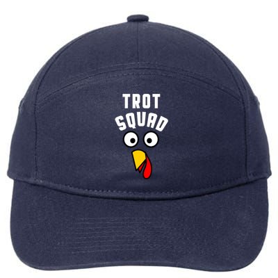 Funny Marathon Thanksgiving 5k Running Turkey Trot Squad Gift 7-Panel Snapback Hat