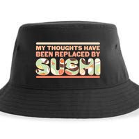 Funny My Thoughts Have Been Replaced By Sushi Sustainable Bucket Hat