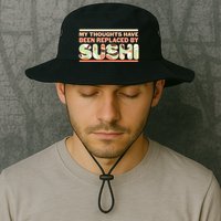 Funny My Thoughts Have Been Replaced By Sushi Bucket Hat