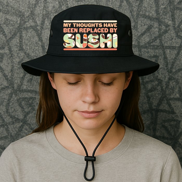 Funny My Thoughts Have Been Replaced By Sushi Bucket Hat