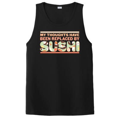 Funny My Thoughts Have Been Replaced By Sushi PosiCharge Competitor Tank