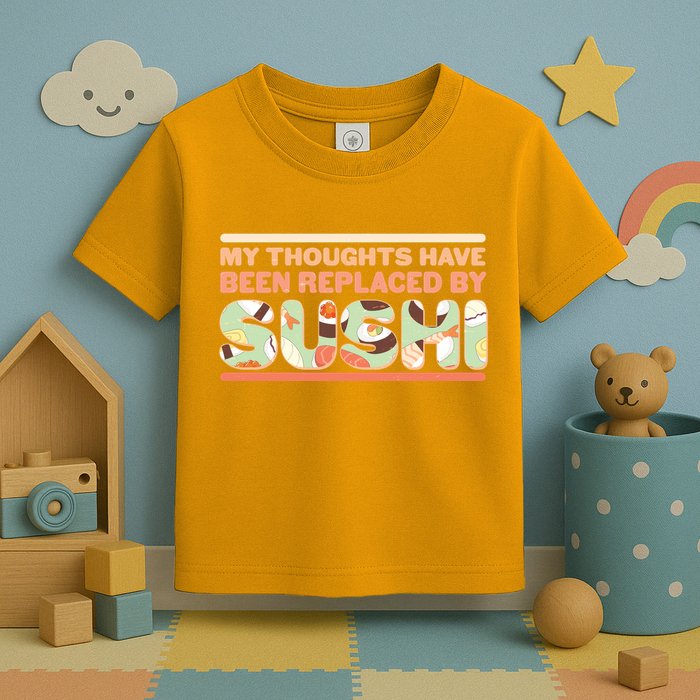 Funny My Thoughts Have Been Replaced By Sushi Toddler T-Shirt