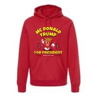 Funny Mcdonald Trump For President 2024 French Fries Premium Hoodie