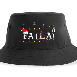 Funny Math Teacher Student Christmas Math Fa La Xmas 2021 Sustainable Bucket Hat