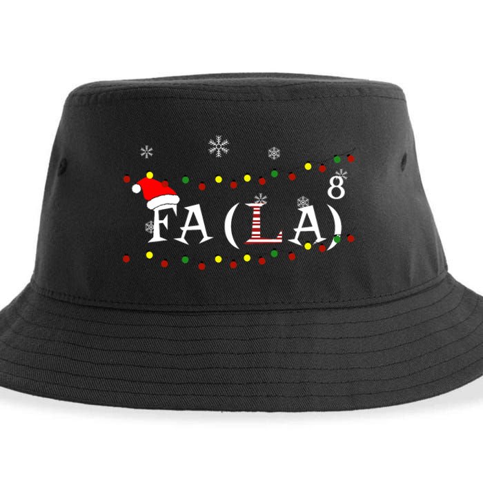 Funny Math Teacher Student Christmas Math Fa La Xmas 2021 Sustainable Bucket Hat