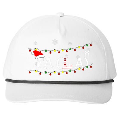 Funny Math Teacher Student Christmas Math Fa La Xmas 2021 Snapback Five-Panel Rope Hat