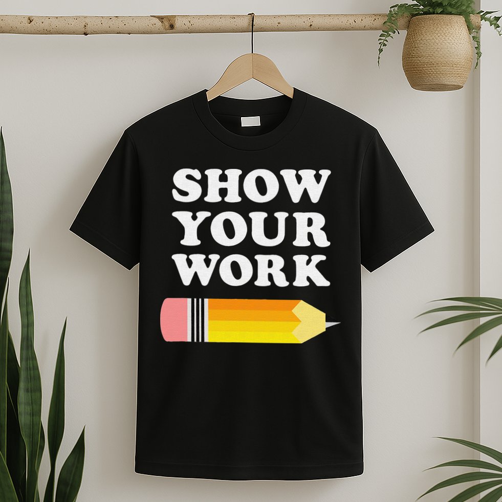 Funny Math Teacher Show Your Work T-Shirt