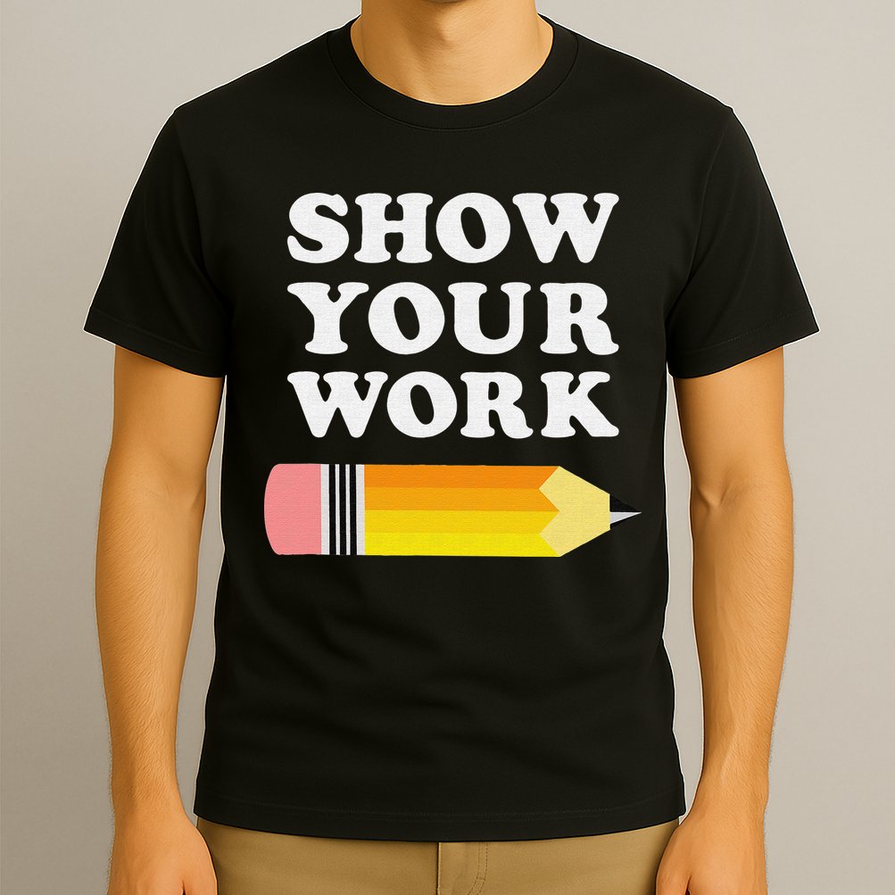 Funny Math Teacher Show Your Work T-Shirt
