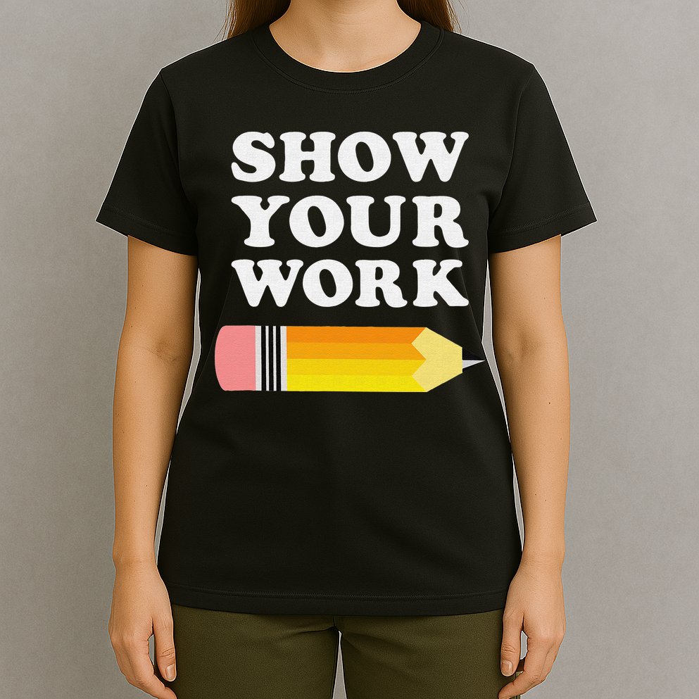 Funny Math Teacher Show Your Work T-Shirt
