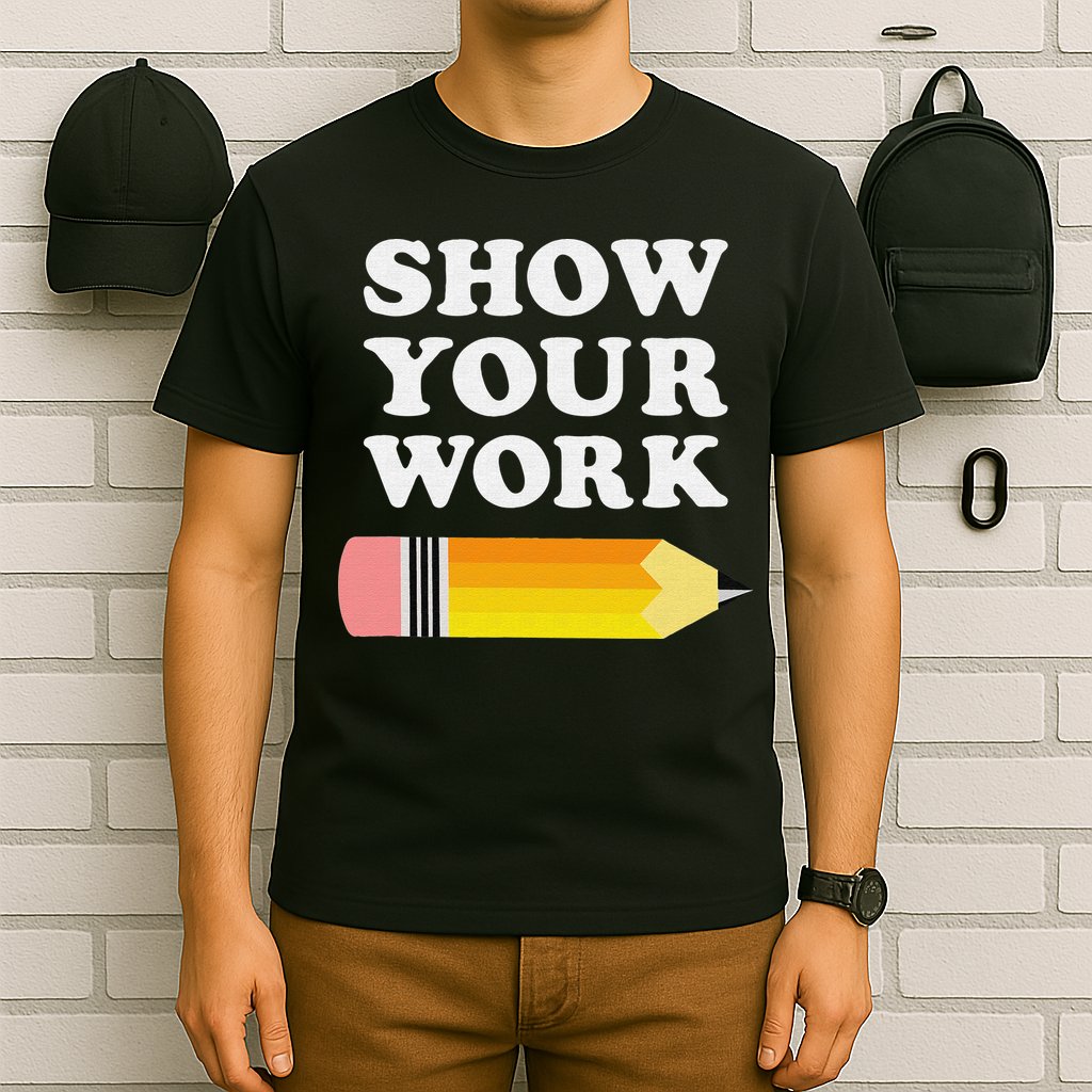 Funny Math Teacher Show Your Work T-Shirt