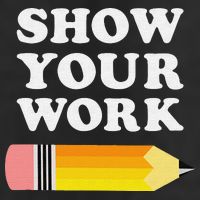 Funny Math Teacher Show Your Work Golf Towel