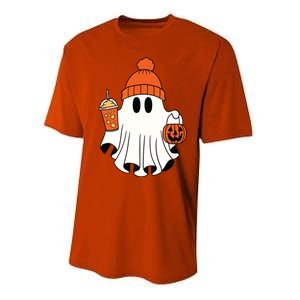 Funny Math Teacher Halloween Ghost Math Lover Teachers Woman Performance Sprint T-Shirt