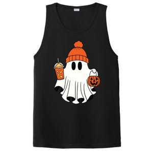 Funny Math Teacher Halloween Ghost Math Lover Teachers Woman PosiCharge Competitor Tank