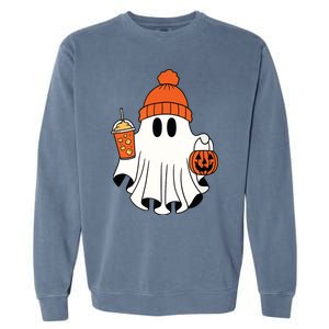 Funny Math Teacher Halloween Ghost Math Lover Teachers Woman Garment-Dyed Sweatshirt