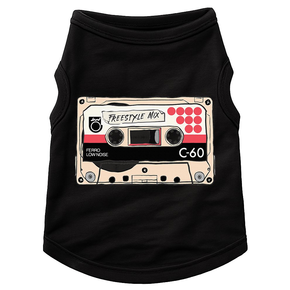 Freestyle Mix Tape Retro Vintage 80s Music Fan Doggie Tank