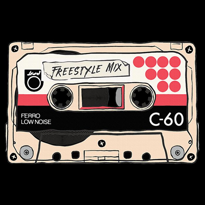 Freestyle Mix Tape Retro Vintage 80s Music Fan Doggie Tank