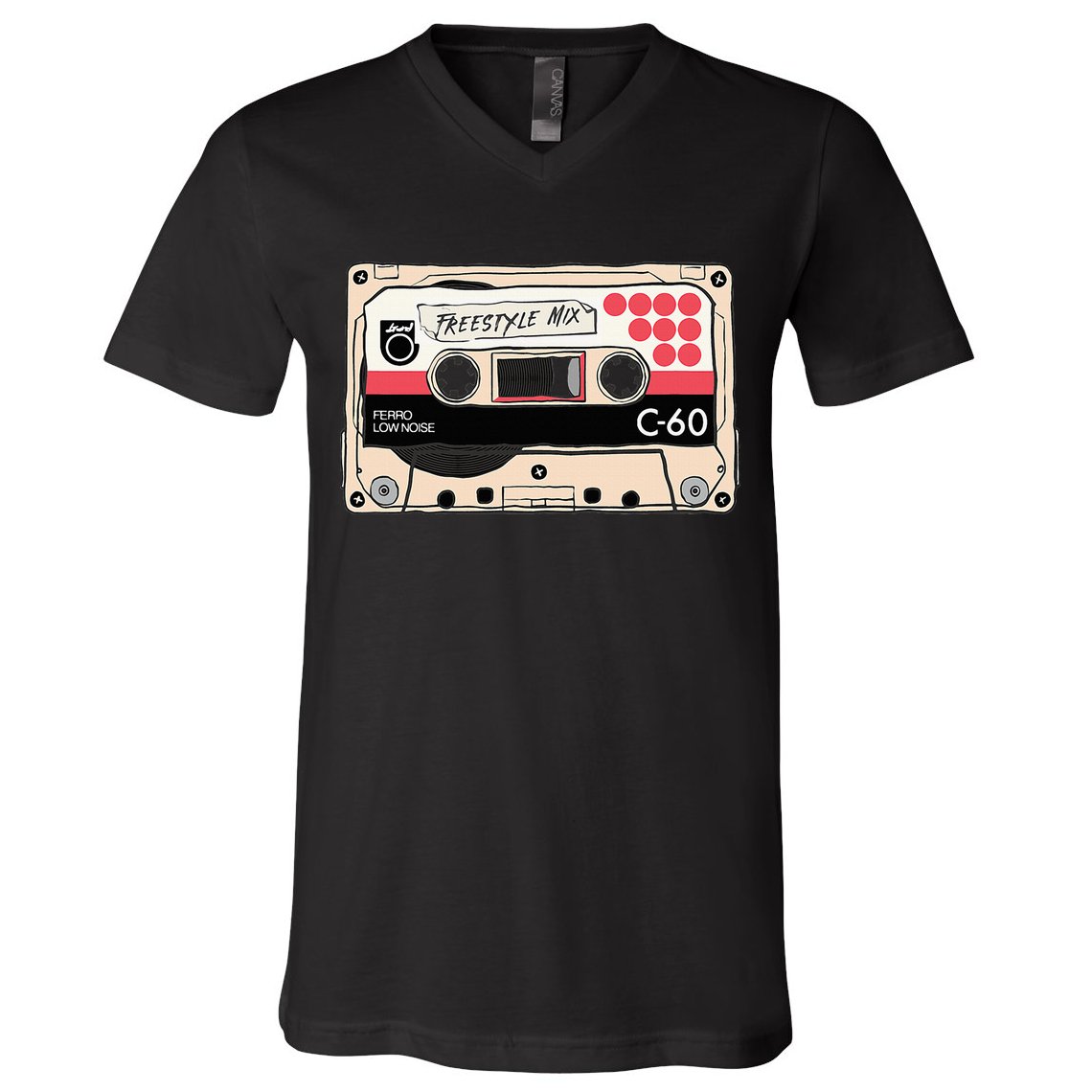 Freestyle Mix Tape Retro Vintage 80s Music Fan V-Neck T-Shirt