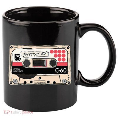 Freestyle Mix Tape Retro Vintage 80s Music Fan 11oz C Handle Ceramic Mug