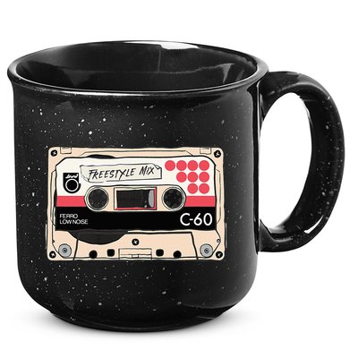Freestyle Mix Tape Retro Vintage 80s Music Fan 15oz Campfire Ceramic Mug