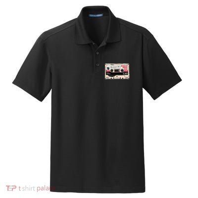 Freestyle Mix Tape Retro Vintage 80s Music Fan Dry Zone Grid Polo