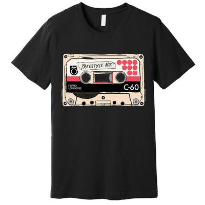 Freestyle Mix Tape Retro Vintage 80s Music Fan Premium T-Shirt
