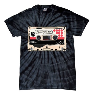 Freestyle Mix Tape Retro Vintage 80s Music Fan Tie-Dye T-Shirt