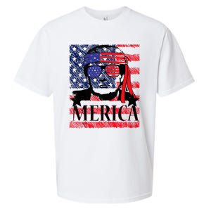 Funny Merica Trump 4th Of July Sueded Cloud Jersey T-Shirt