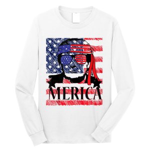 Funny Merica Trump 4th Of July Long Sleeve Shirt