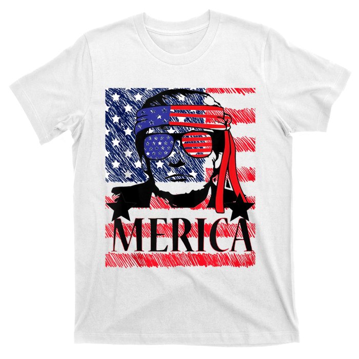 Funny Merica Trump 4th Of July T-Shirt