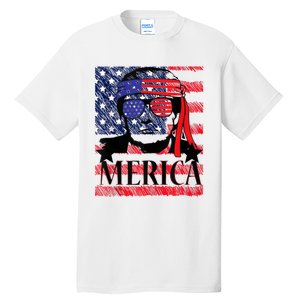 Funny Merica Trump 4th Of July Tall T-Shirt