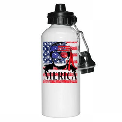 Funny Merica Trump 4th Of July Aluminum Water Bottle