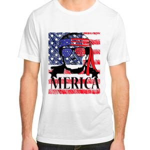 Funny Merica Trump 4th Of July Adult ChromaSoft Performance T-Shirt