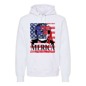 Funny Merica Trump 4th Of July Premium Hoodie