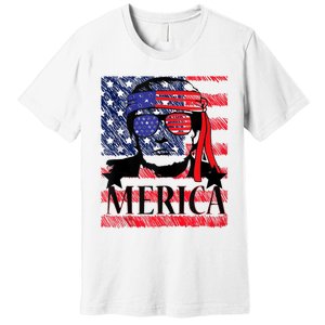 Funny Merica Trump 4th Of July Premium T-Shirt