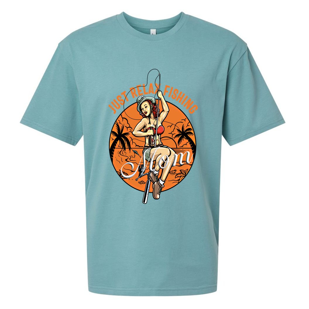 Fishing Mom Top Angler Mother's Day Bass Fishing Contest Gift Sueded Cloud Jersey T-Shirt