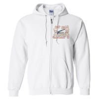 Funny Med Tech Easter Nurse Retro Easter Medication Aide Full Zip Hoodie