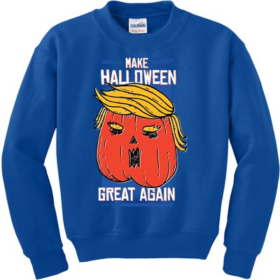 Funny Make This Halloween Great Again With Donald Trump Gift Kids Sweatshirt