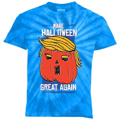 Funny Make This Halloween Great Again With Donald Trump Gift Kids Tie-Dye T-Shirt