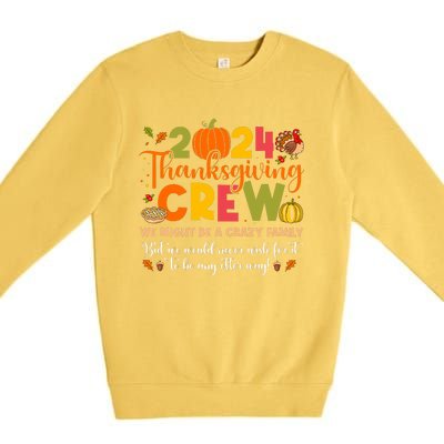 Family Matching Thanksgiving 2024 Thanksgiving Crew Turkey Premium Crewneck Sweatshirt