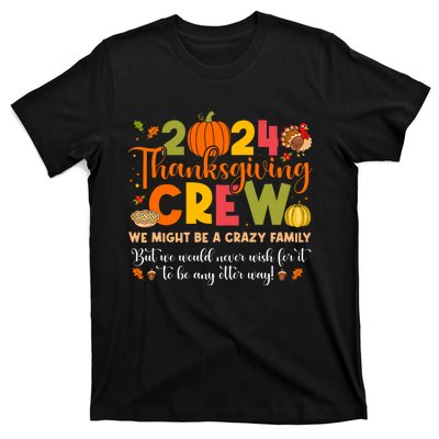 Family Matching Thanksgiving 2024 Thanksgiving Crew Turkey T-Shirt