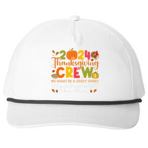 Family Matching Thanksgiving 2024 Thanksgiving Crew Turkey Snapback Five-Panel Rope Hat