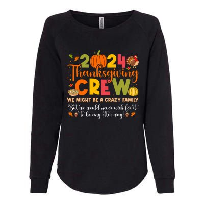 Family Matching Thanksgiving 2024 Thanksgiving Crew Turkey Womens California Wash Sweatshirt