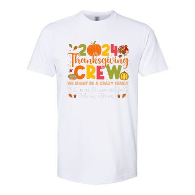 Family Matching Thanksgiving 2024 Thanksgiving Crew Turkey Softstyle CVC T-Shirt