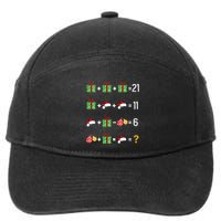 Funny Math Teacher Order Of Operations Quiz Xmas 7-Panel Snapback Hat