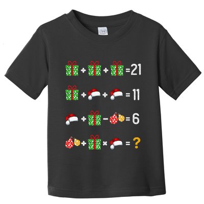 Funny Math Teacher Order Of Operations Quiz Xmas Toddler T-Shirt