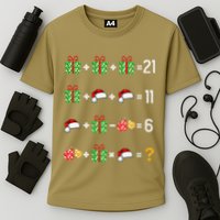 Funny Math Teacher Order Of Operations Quiz Xmas Cooling Performance Crew T-Shirt