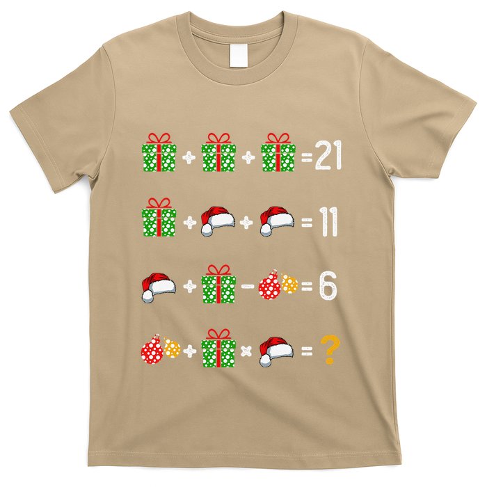 Funny Math Teacher Order Of Operations Quiz Xmas T-Shirt
