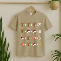 Funny Math Teacher Order Of Operations Quiz Xmas T-Shirt